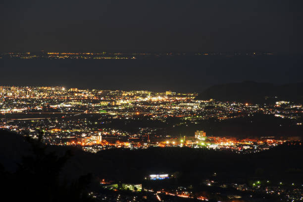 istock Night view of Hatano 500121461