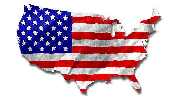 istock USA Flag Country Outline 500123255
