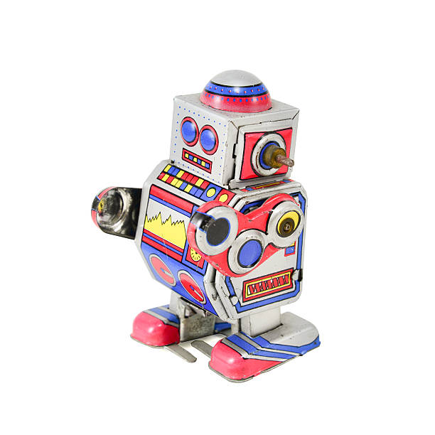 istock ANTIQUE MECHANICAL TOY ROBOT 500123515