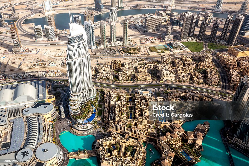 Parte superior del burj kalifa en Dubai, Emiratos Árabes Unidos - Foto de stock de Aire libre libre de derechos