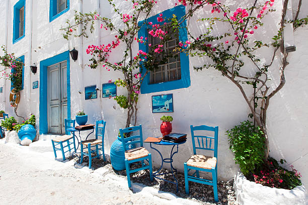 istock Beautiful restaurant in Kos town. 500125239