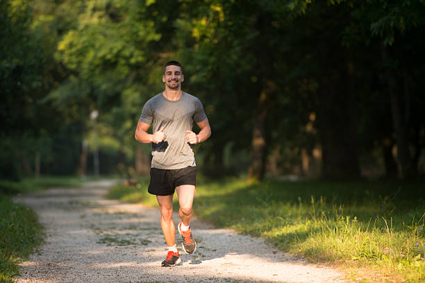 istock Fitness Model Running Outdoors Trying Weight Loss 500131544