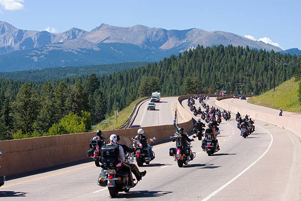 salute to veterans rally - 14000 foot peak stock-fotos und bilder