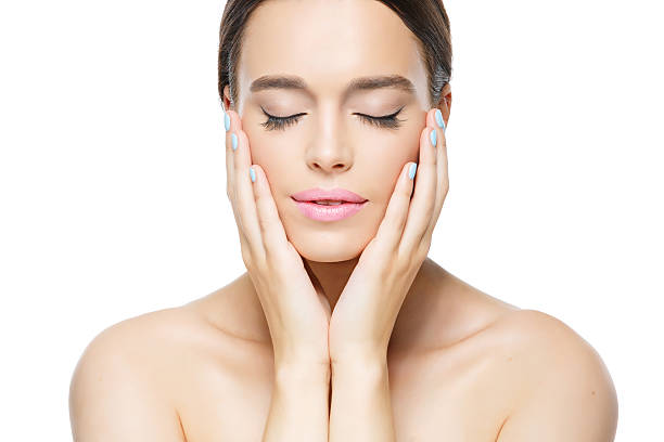 istock Beautiful girl with eyes closed 500132734