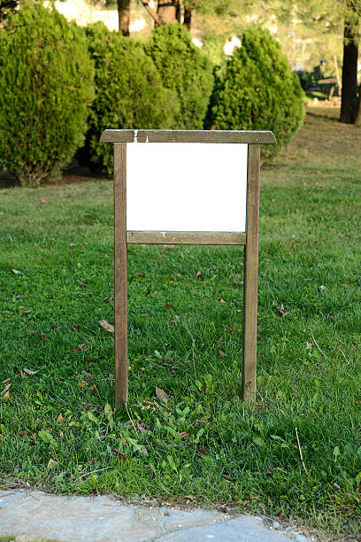 istock Blank Sign With Wooden Frame 500133062
