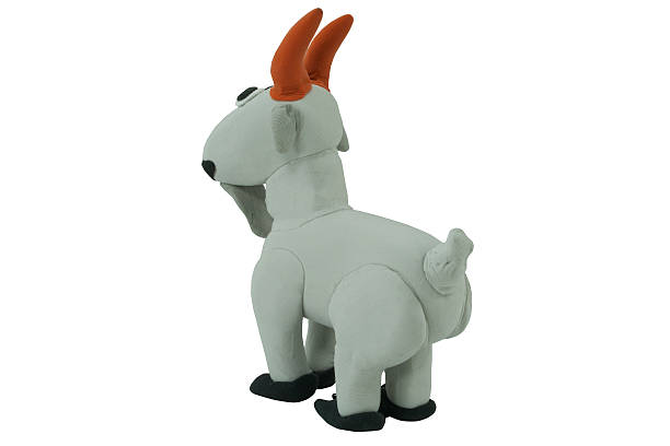 istock gray goat made from plasticine In concept wild life 500133174