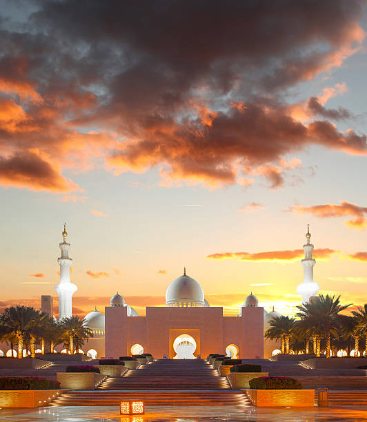 Famous Sheikh Zayed mosque in Abu Dhabi, United Arab Emirates, Middle East
