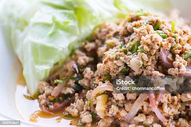 Laab Thai Food Minced Pork Salad Stock Photo - Download Image Now - Arts Culture and Entertainment, Asia, Asian and Indian Ethnicities