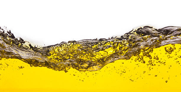 istock abstract image of a yellow liquid spilled. On a white background. 500144557
