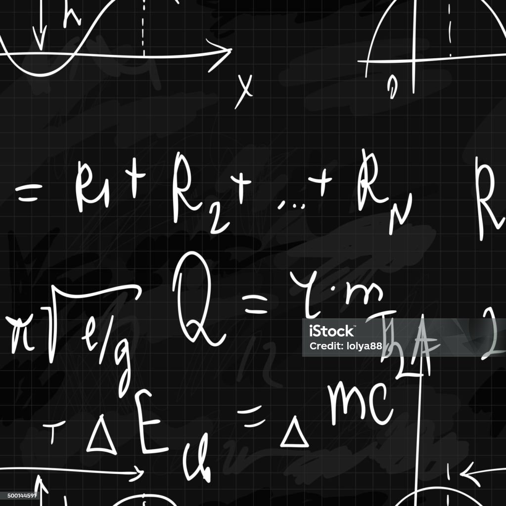 Formulas Background Simple Seamless Formula Background Stock Illustration - Download Image Now ...