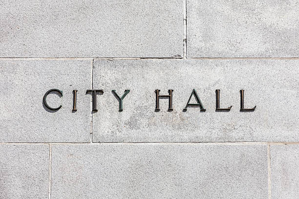 istock Granite Wall CIty Hall Sign 500144843
