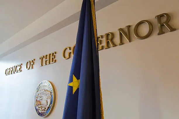 The office of the governor in the Alaska state capitol in Juneau.