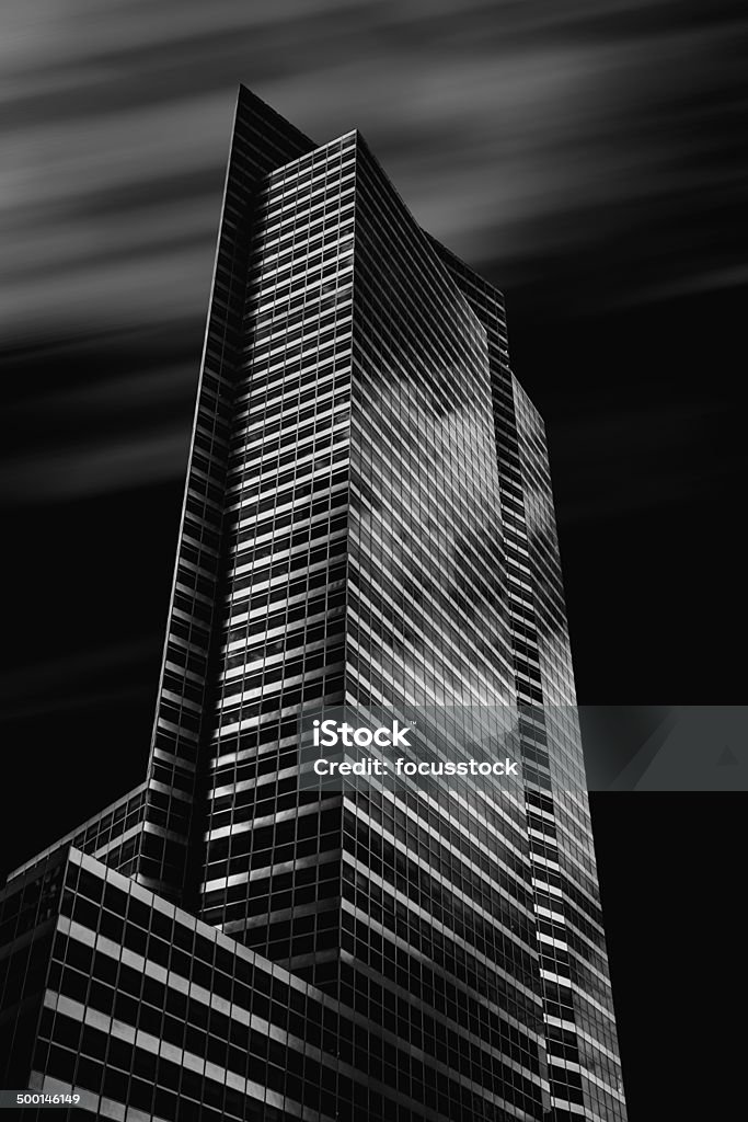 Dark Towers - NYC Dark Towers - Manhattan - NYC Office Building Exterior Stock Photo