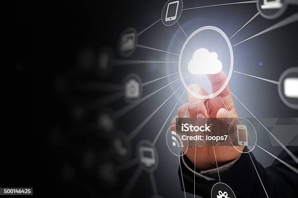 Technology Concept Stock Photo - Download Image Now - Cloud Computing, Marketing, Social Media