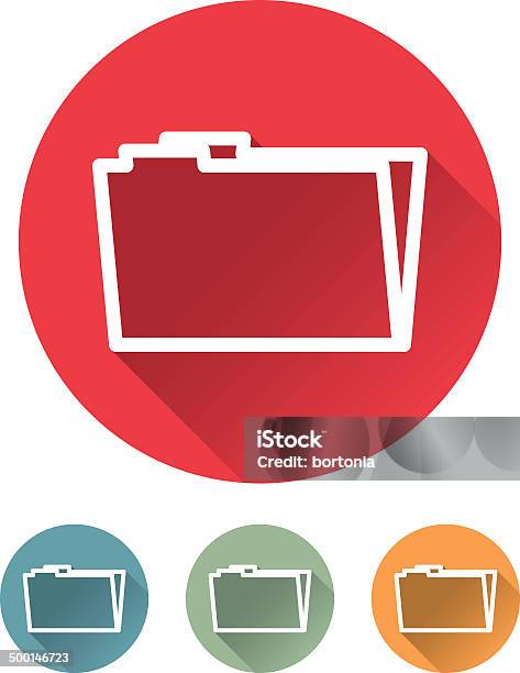 Superlight Flat Design Interface Folder Icon Stock Illustration - Download Image Now - Blue, Business, Business Finance and Industry