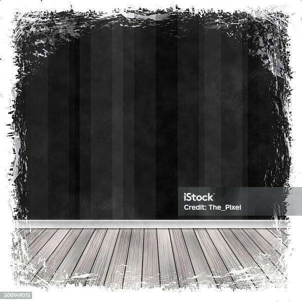 Black Dark Gray Grunge Background Old Abstract Vintage Textur Stock Illustration - Download Image Now