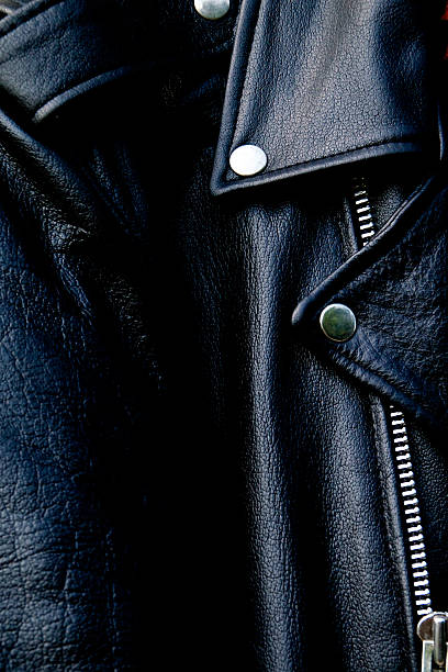 istock high contrast black leather biker jacket up close 500150853