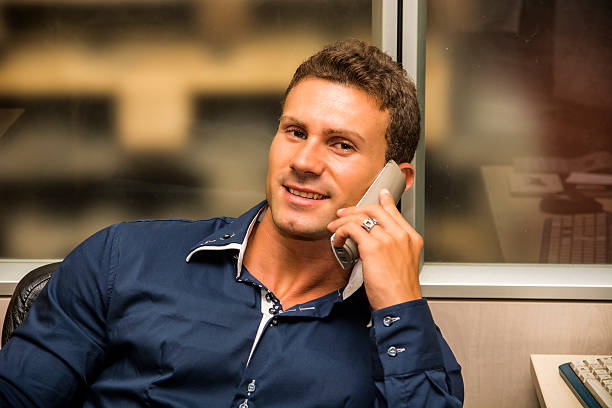 istock Young male worker talking on the phone 500155974