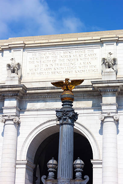 istock Union Station building fragment in Washington DC. 500159064
