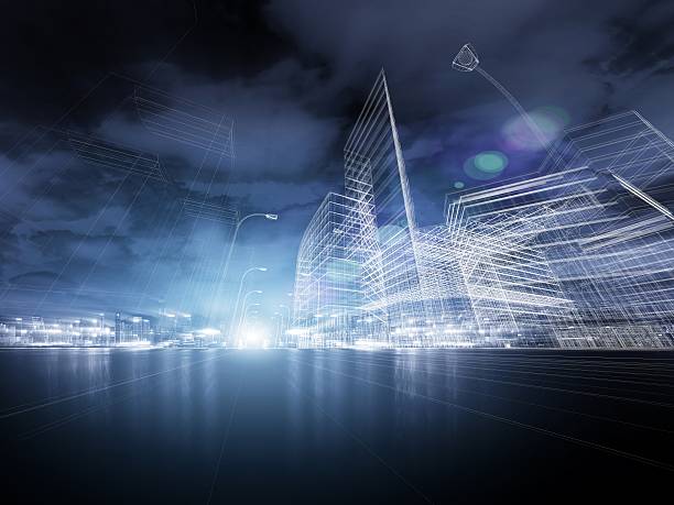 istock Urban highway traffic at night 500160020