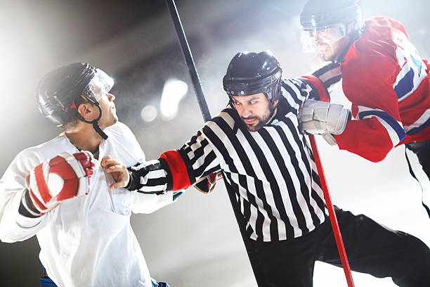 istock Ice hockey fight. 500161659