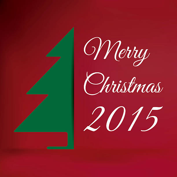 stockillustraties, clipart, cartoons en iconen met merry christmas 2015 - xmas tree
