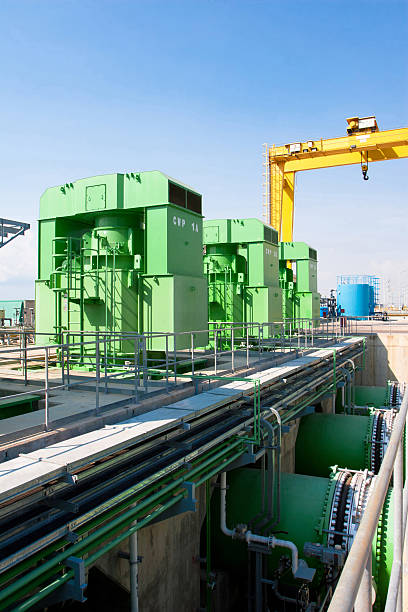 istock Water pumps are pumping water from reservior 500164065