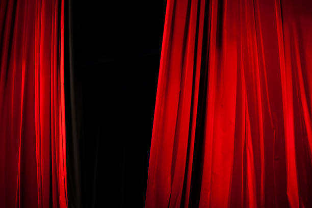 istock Opening of Red Stage Curtain 500172238