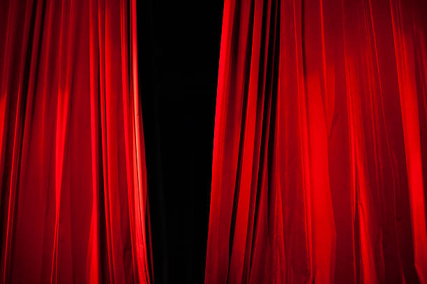 istock Opening of Red Stage Curtain 500172340
