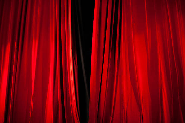 istock Opening of Red Stage Curtain 500172506