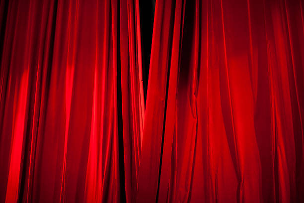 istock Opening of Red Stage Curtain 500172618