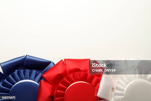 Award Ribbons Stock Photo - Download Image Now - Award, In A Row, Achievement
