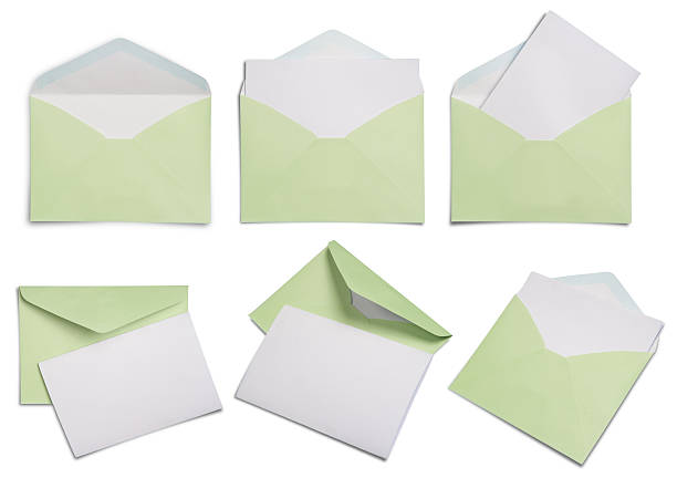 istock collection of blank envelope paper on white background. 500174120