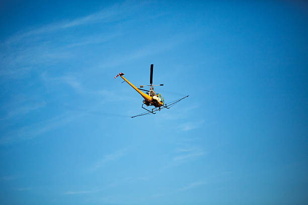 istock Crop sprayer duster helicopter, spraying mountains, fields and l 500174123