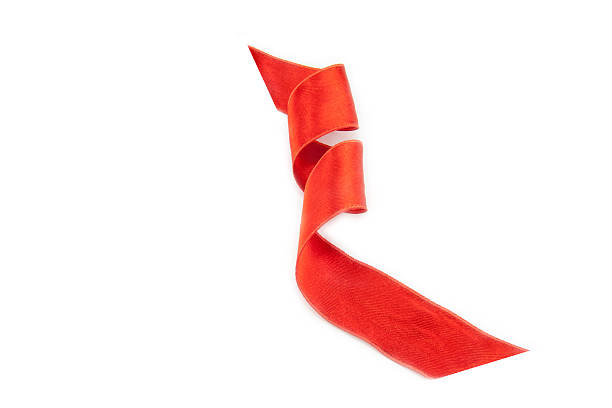 istock Red ribbon bookmark isolated 500174724