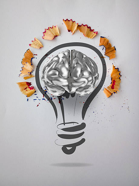 istock hand drawn light bulb with pencil saw dust 500175509