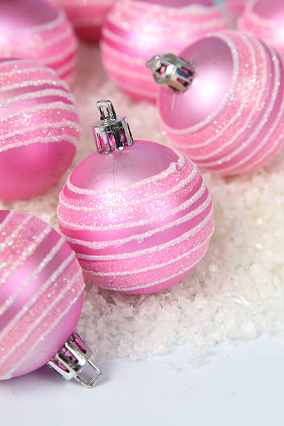istock Christmas balls on the snow 500176030