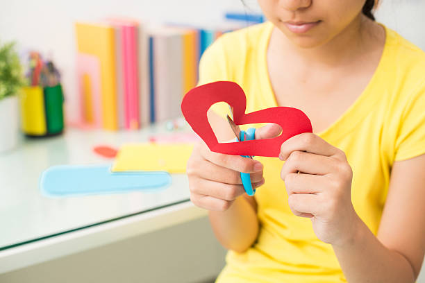 criar - craft valentines day heart shape creativity imagens e fotografias de stock