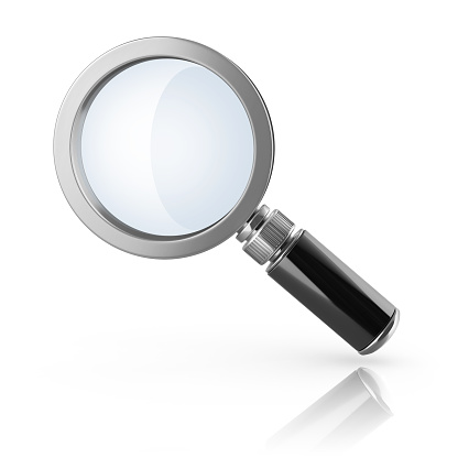 magnify magnifying glass 3d icon