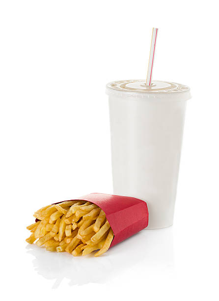 istock Cola and french fries  isolated on white background 500177541