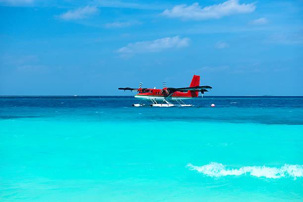 istock Twin otter seaplane at Maldives 500177713