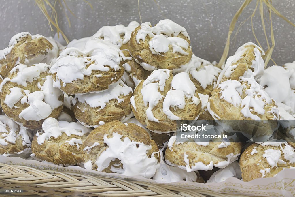 Bagel with white sugar Bagel with white sugar pastry, food and dessert Bagel Stock Photo