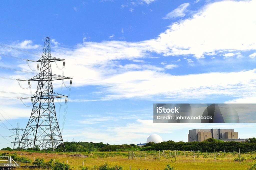 Sizewell líneas de potencia - Foto de stock de Aire libre libre de derechos