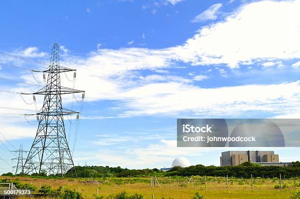 Sizewell Linie Zasilania - zdjęcia stockowe i więcej obrazów Anglia - Anglia, Architektura, Bez ludzi