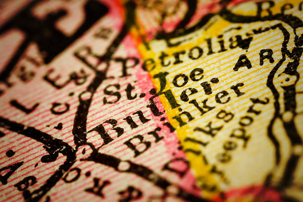 istock Butler, Pennsylvania on an Antique map 500184012