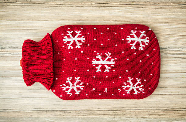 Red hot water bottle stock photo