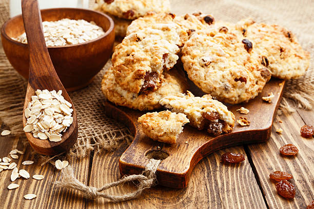 istock Homemade cookies  with raisins 500184248