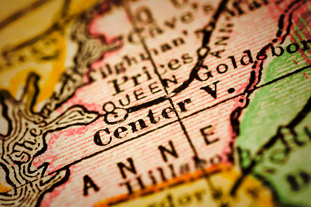 istock Centerville, Maryland on an Antique map 500184610