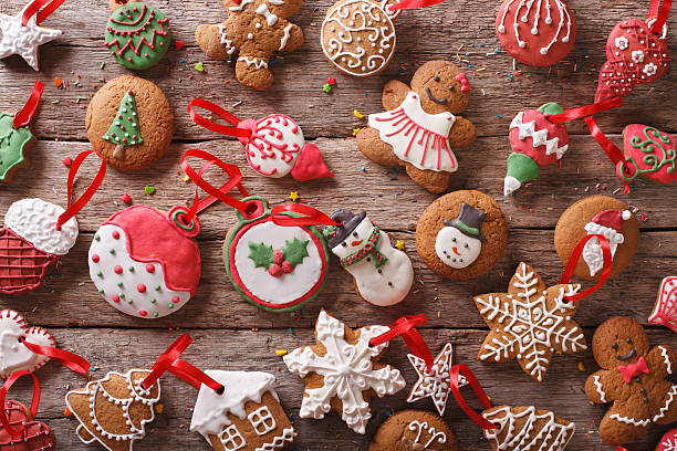istock Delicious beautiful Christmas gingerbread cookies. horizontal to 500185488