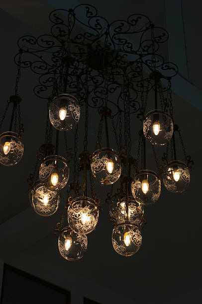 istock Contemporary glass chandelier 500186640